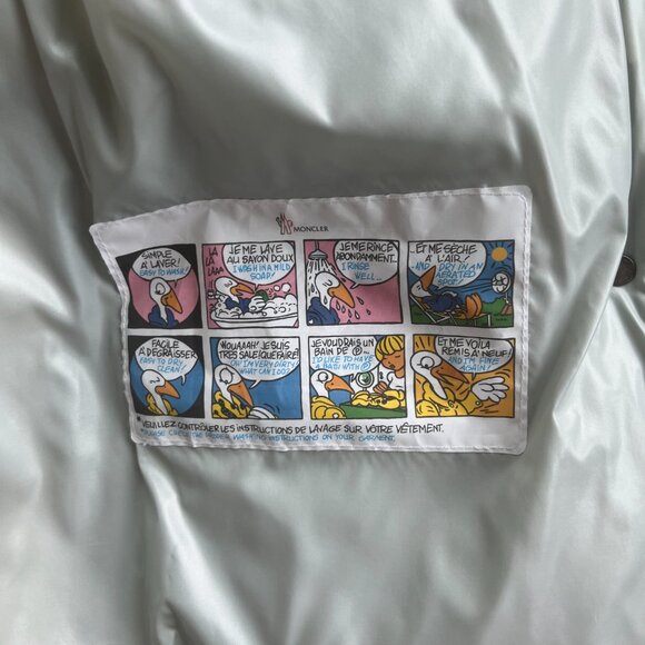 Authentic Moncler Parana Hooded Jacket / Size 00 / Ivory with blue lining - Picture 8 of 11